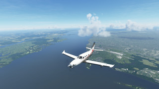 Departing Manaus Brazil over Ponta Pelada (SBMN) at the confluence of the Negro and Solimões rivers.